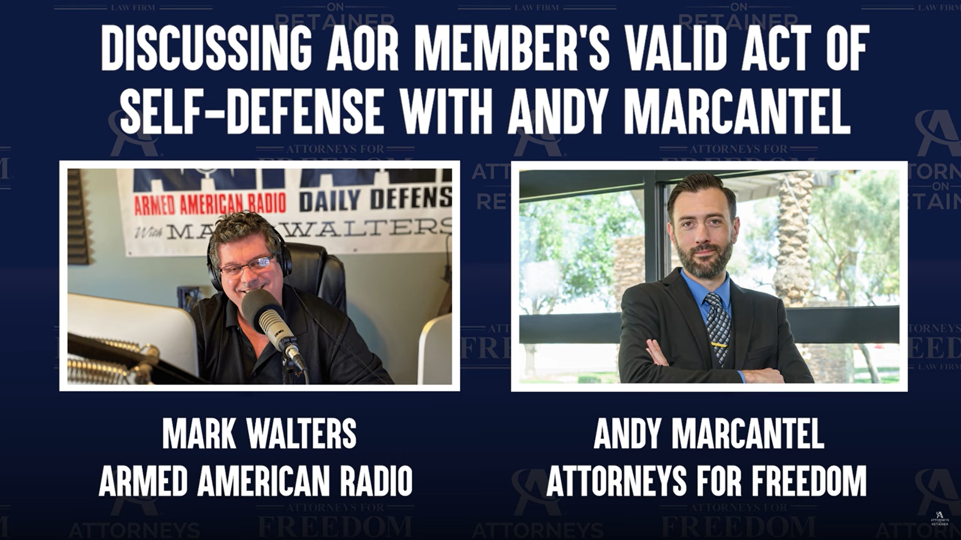  Andy Marcantel Discusses AOR Member's Valid Act of Self-Defense On Armed American Radio | 06-22-2025