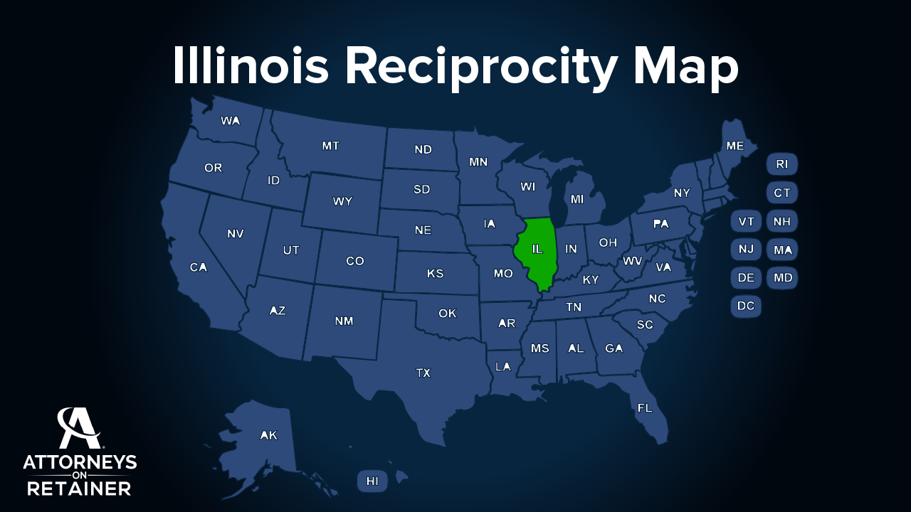 Illinois Reciprocity Map
