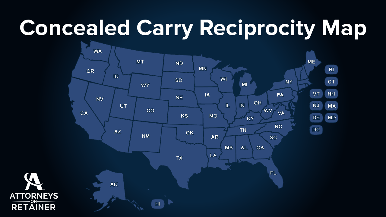Concealed Carry Reciprocity Map 