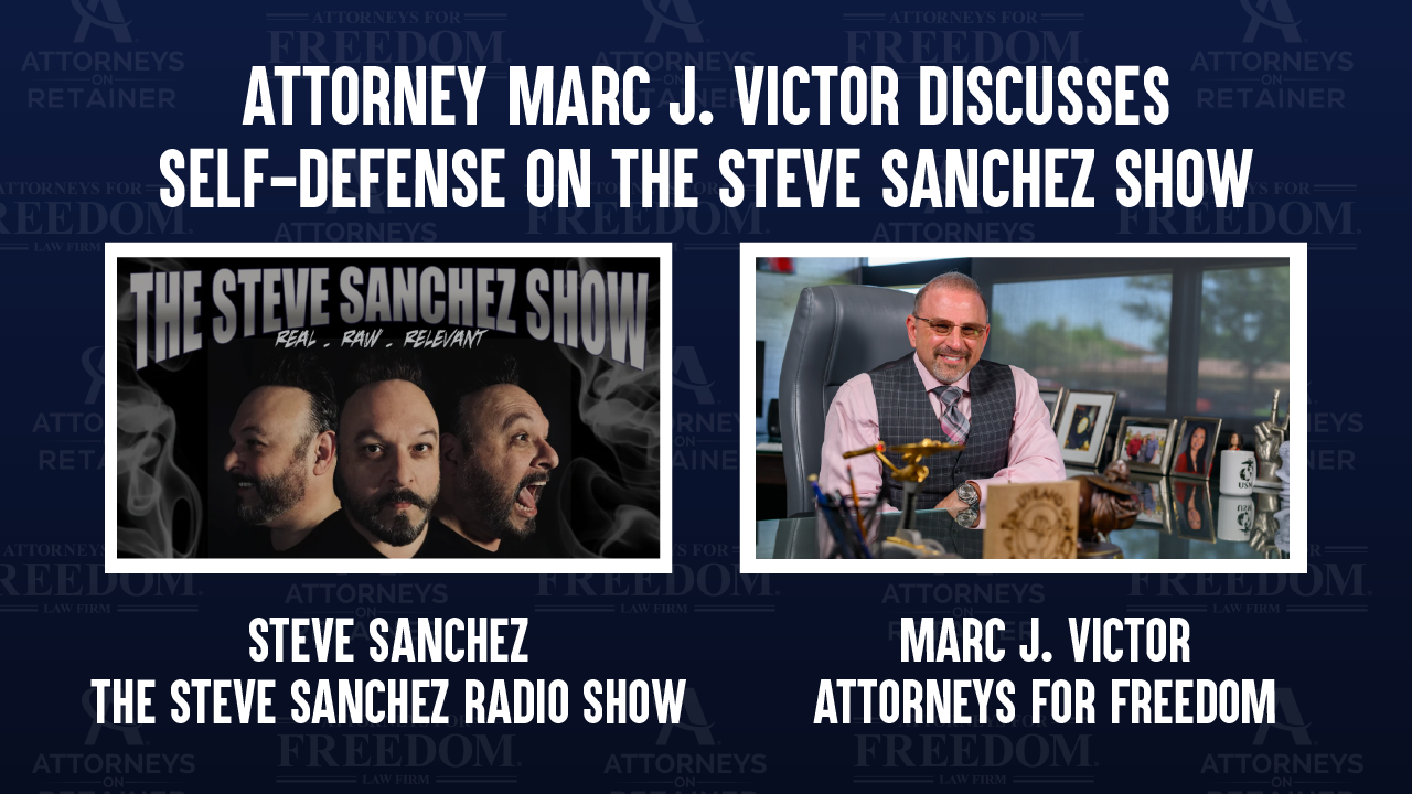 Attorney Marc J. Victor Live On The Steve Sanchez Radio Show | 07-30-2025